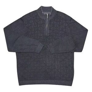 Men's‎ Tommy Bahama 1/4 Zip Cotton Blend Sweater Size Large